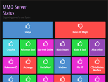 Tablet Screenshot of mmoserverstatus.com